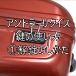 アントラー リクイス tsaロック鍵の使い方