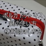 GUESSポルカドットtsaロック鍵の使い方