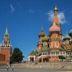 モスクワ、ロシアの聖バジル大聖堂