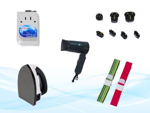 海外旅行 用品 変圧器 プラグ コンセント ヘアドライヤー ポット スーツケースベルト レンタル